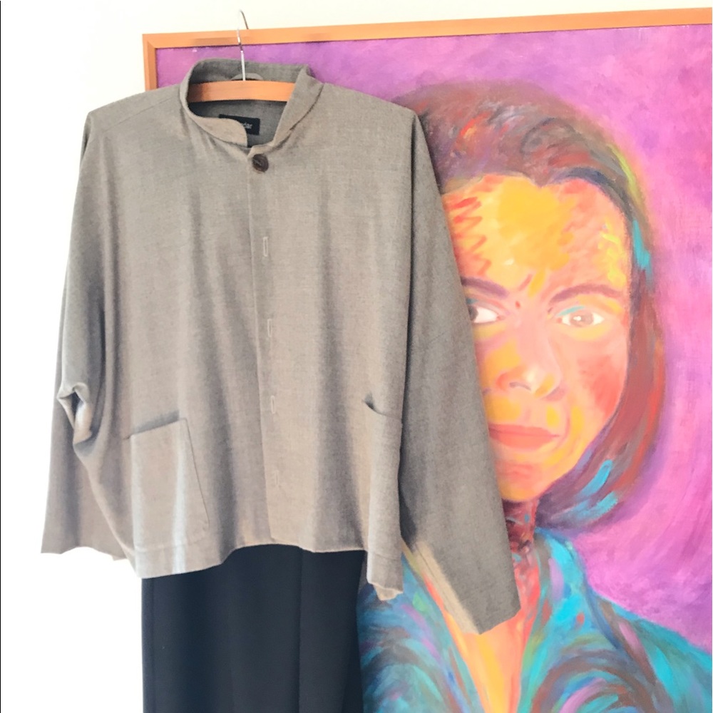 Eskandar cashmere&silk jacket wool&cashmere.skirt